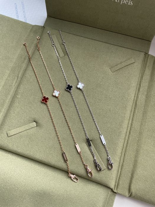 Браслет в стиле Van Cleef ван клиф мини клевер