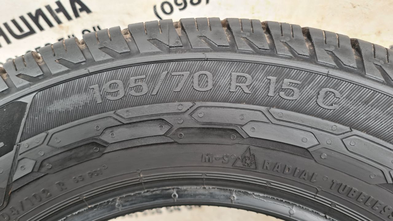 Шина 195/70 R 15C UNIROYAL AllSeason Max. Одне колесо. Розпаровка.