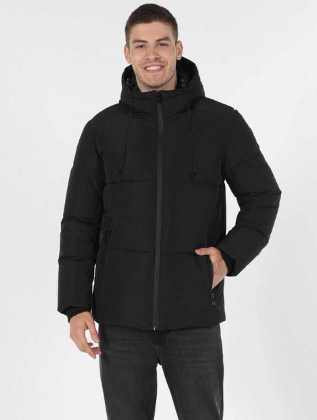 Куртка демисезонная с капюшоном мужская Colin’s XL black