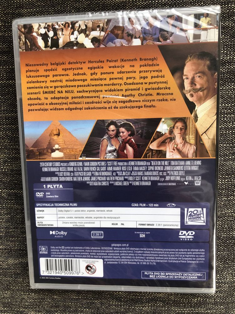 Śmierć na Nilu DVD