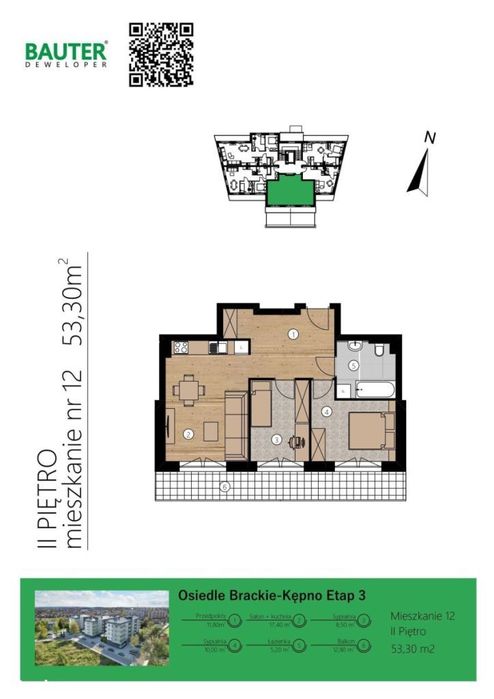 Mieszkanie -3pok/Kępno-ul.Bractwa Kurkowego -ETAP 3