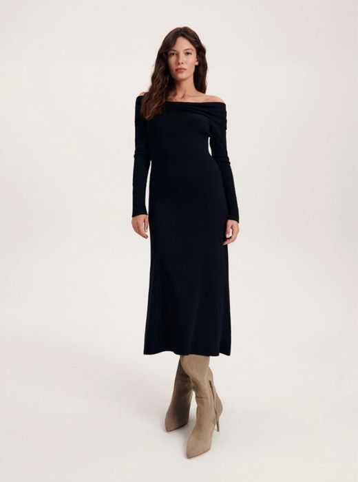 Чорне плаття по фігурі - Reserved (36- s)