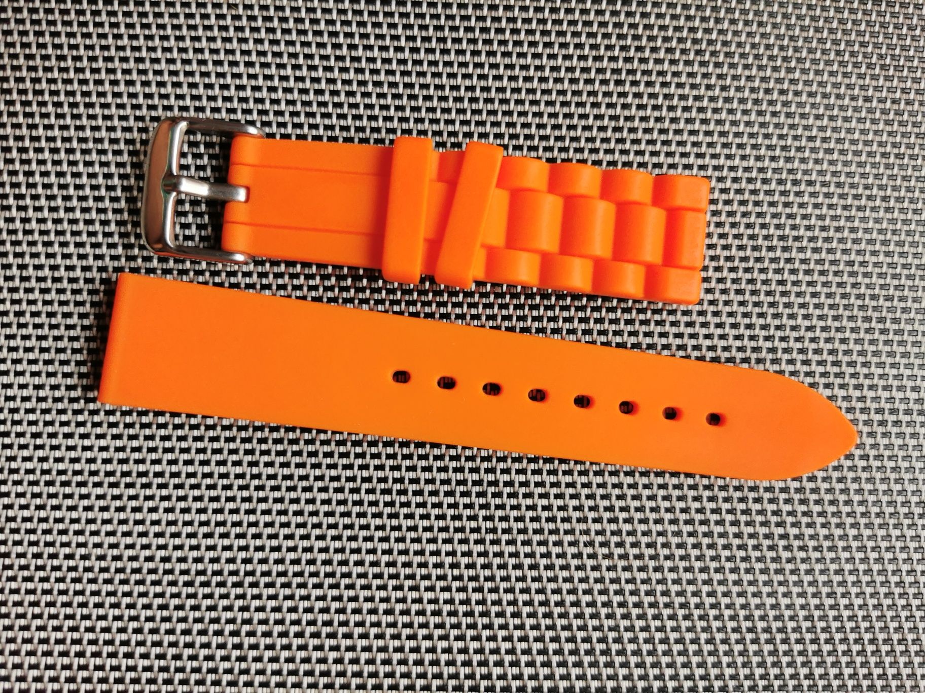 Pasek do zegarka 20mm Pomarańczowy Orange
