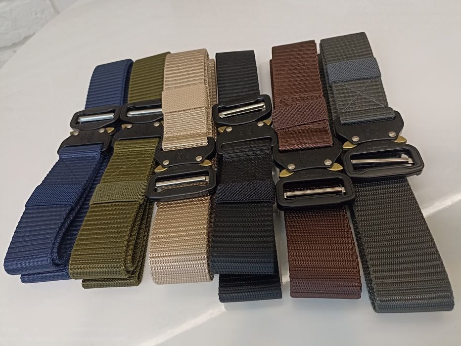 Ремінь туристичний, тактичний в асортименті, пряжка  COBRA.