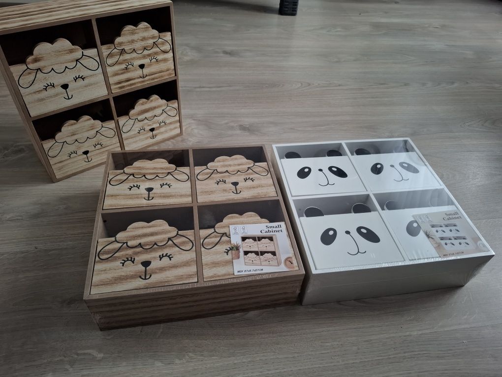 Zestaw - 3 piękne nowe mini komody/organizery