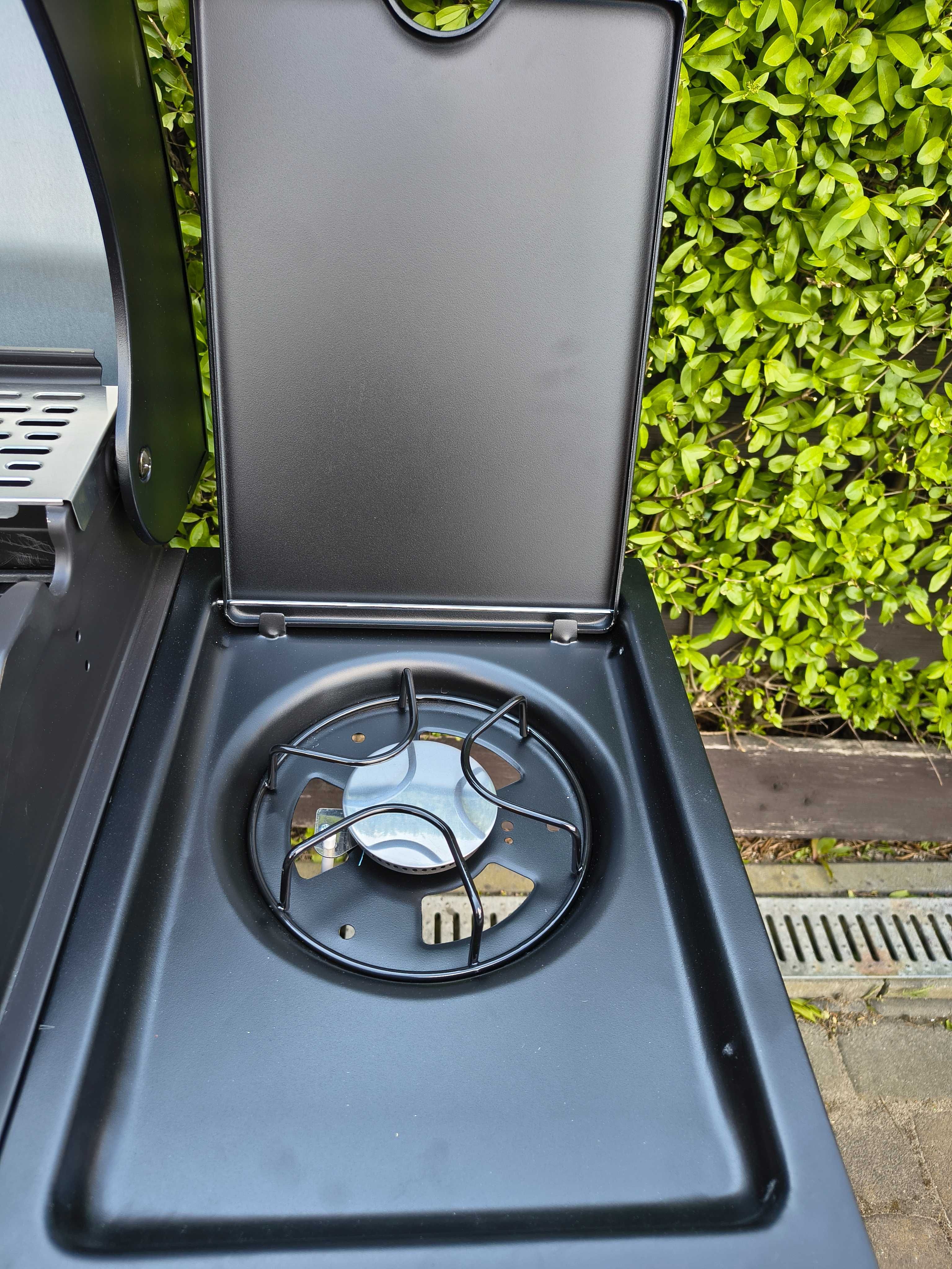 Solidny GRILL GAZOWY MIAMI EL FUEGO 3+1 żeliwo 11.5kW QUTLET Złożony !