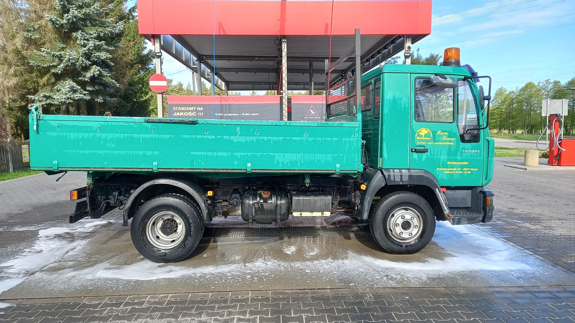 Man 220lc wywrotka oryginał meiller klima elektryka z Niemiec