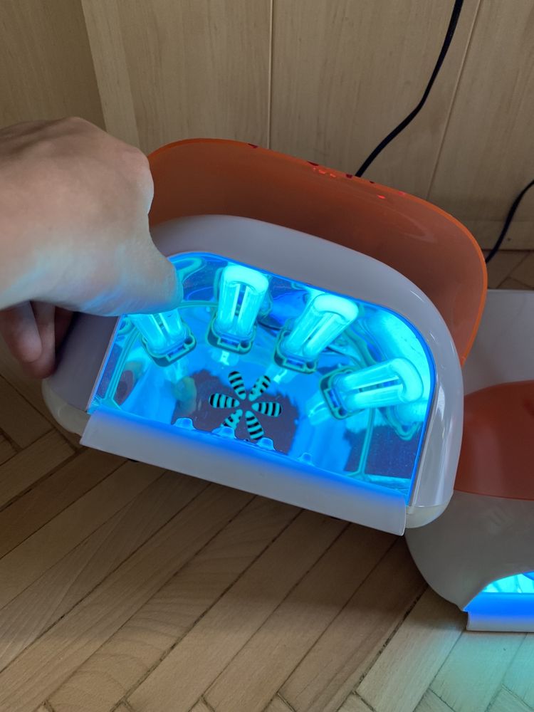 2 lampy UV 36W Sunny Nails (do żeli i hybryd) LCD, sensor ruchu