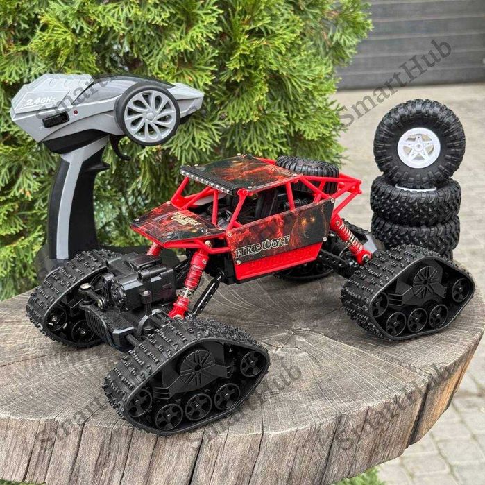 Джип полноприводный на пульте “Snow Rider 4x4” Красный, Вездеход