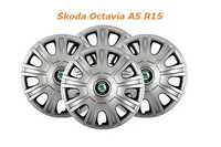 Комплект колпаков на колеса R15 Skoda Octavia A5. SJS  Турция.