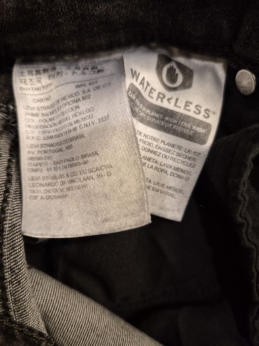 Spodnie damskie jeans Levis 44 w16 skiny bdb dla wysokiej szaro czarne