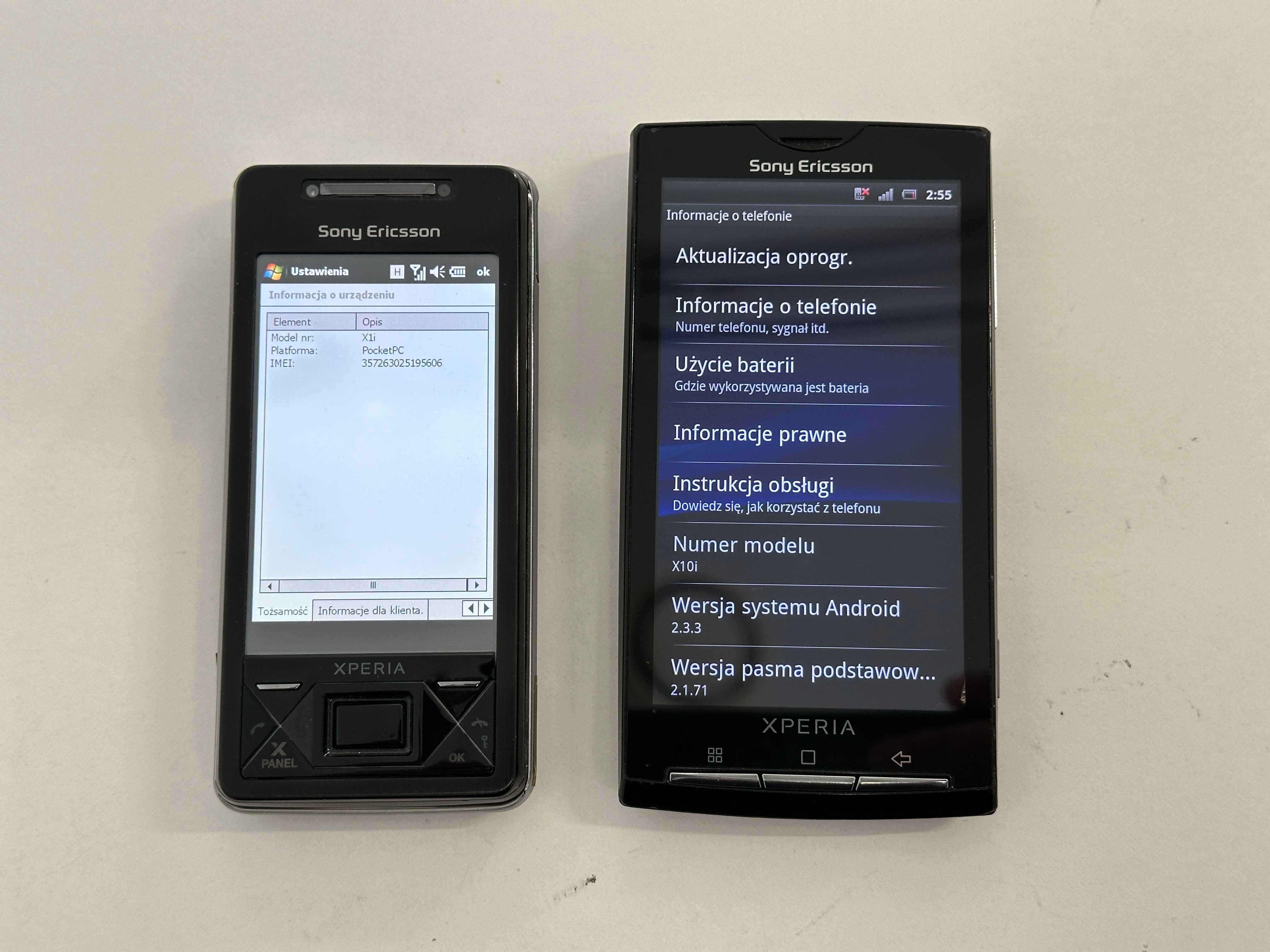 2x Sony Ericsson - Xperia X1 oraz X10 dla kolekcjonera, WARTO