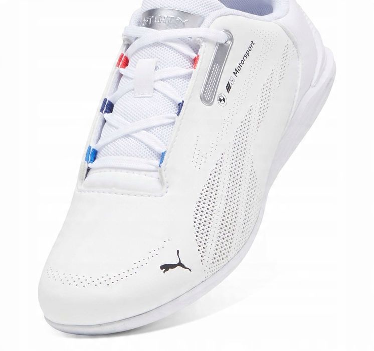 Buty Puma Bmw Drift Cat Decima 2.0 Jr Białe Damskie 38.5