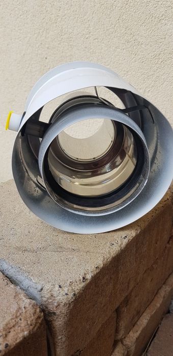 Adapter do kotła Ferroli -biały SX-TD AF6/8KPB 80/125x60/100