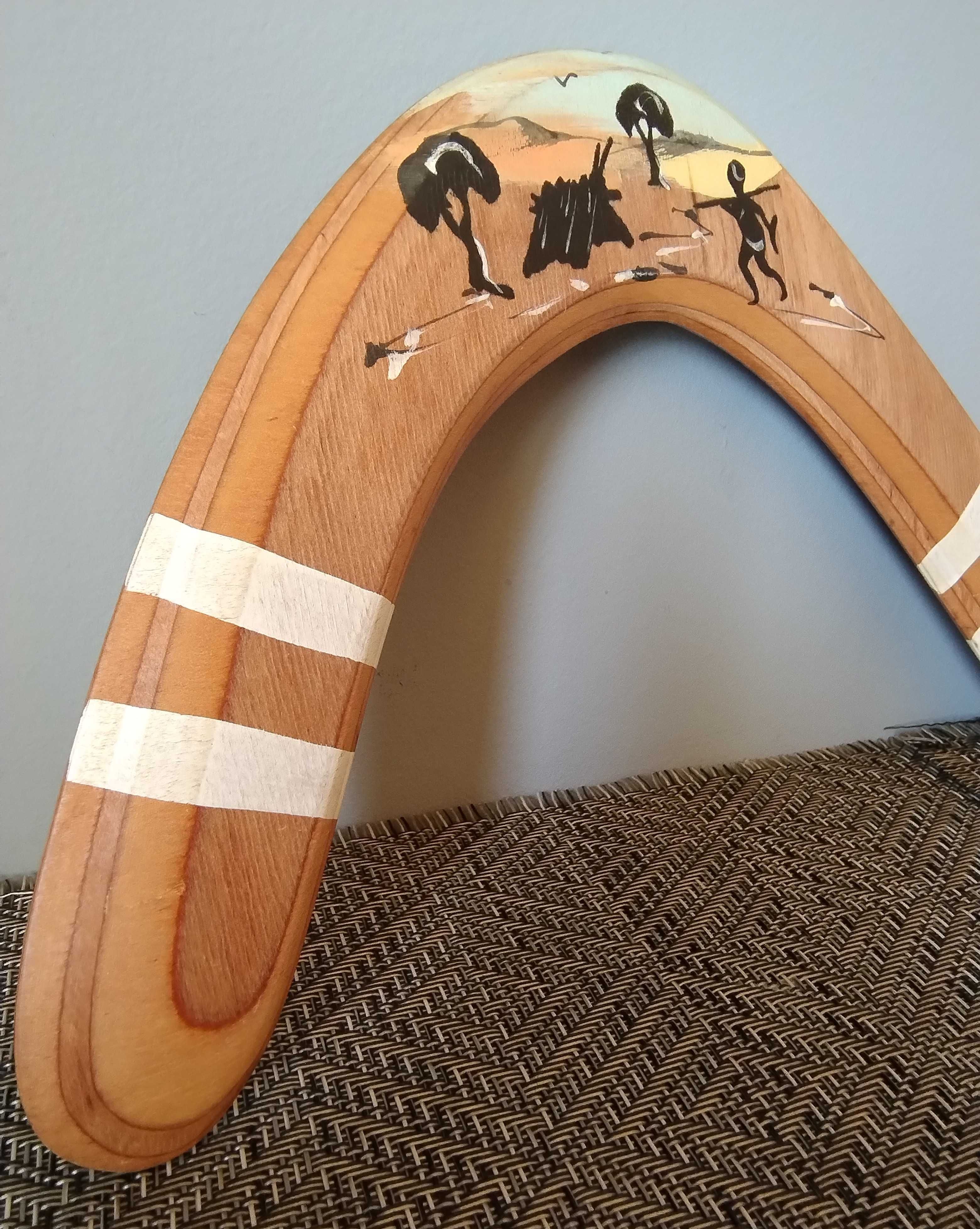 Bumerang Australia drewniany oryginalny australijski Wooden Boomerang
