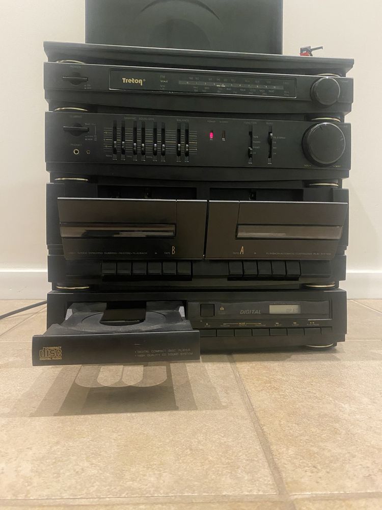 Wieża Combo Treton Gramofon, Magnetofon, CD