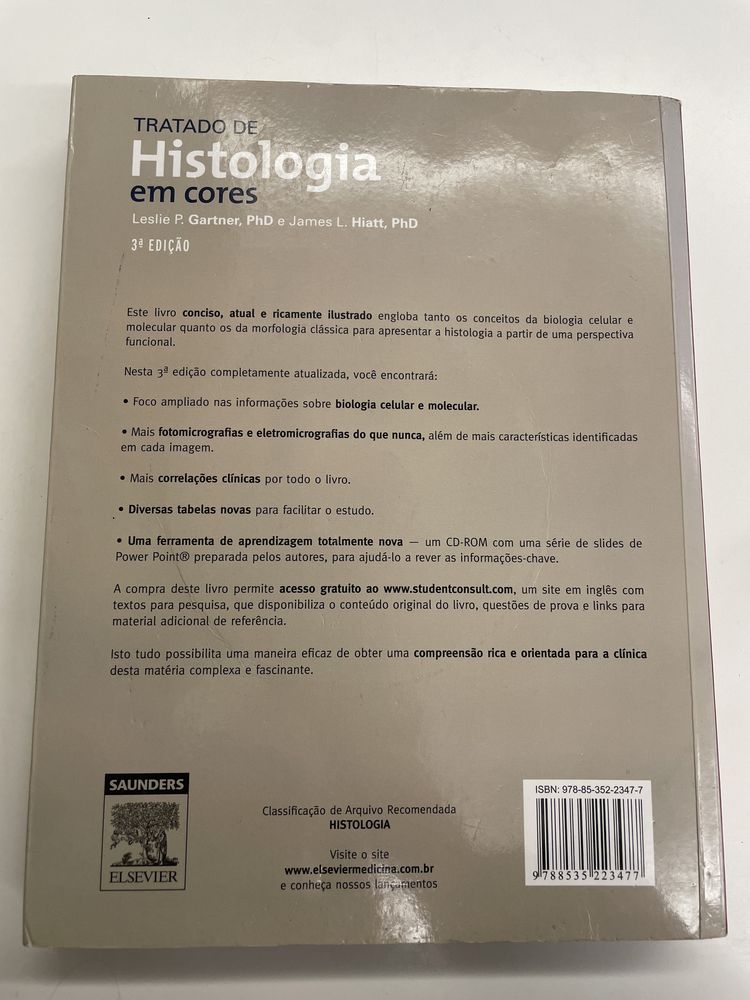 Tratado de Histologia em cores - 3a Edição