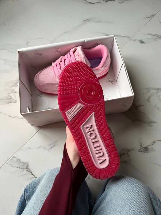 БЕЗ ПЕРЕДОПЛАТ‼️ Жіночі кросівки Louis Vuitton Trainer Triple Pink