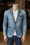 Джинсовий піджак RUF MARK у стилі smart casual.