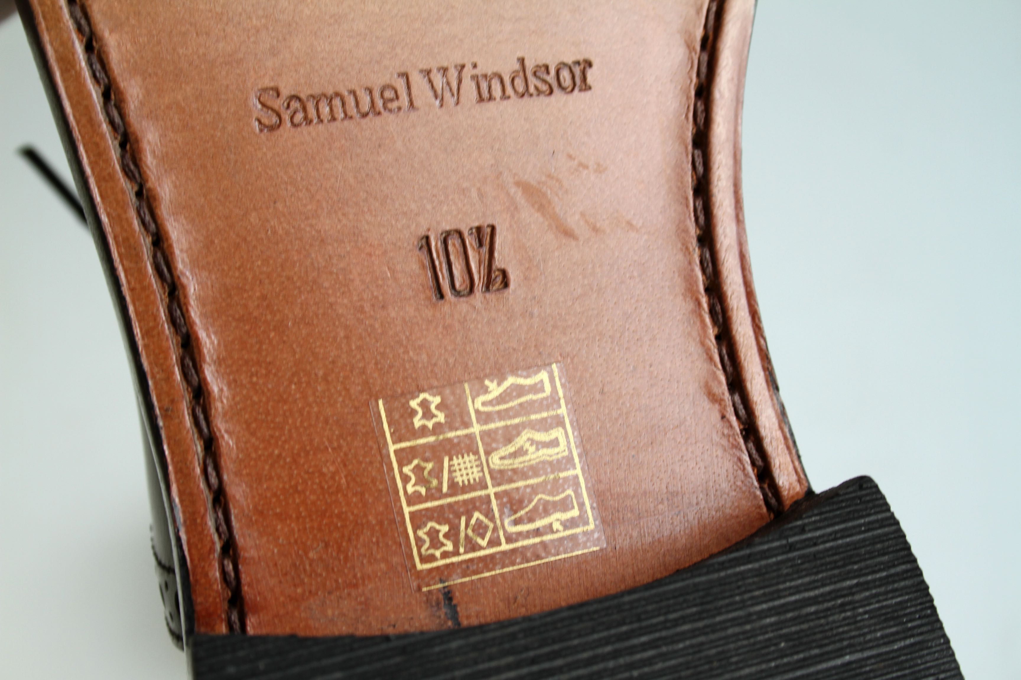 шкіряні класичні туфлі оксфорди Samuel Windsor розмір 45