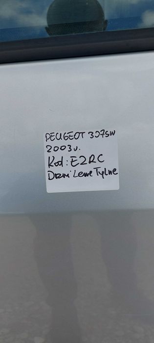 Drzwi Tylne Lewe Peugeot 307 SW kod lakieru EZRC
