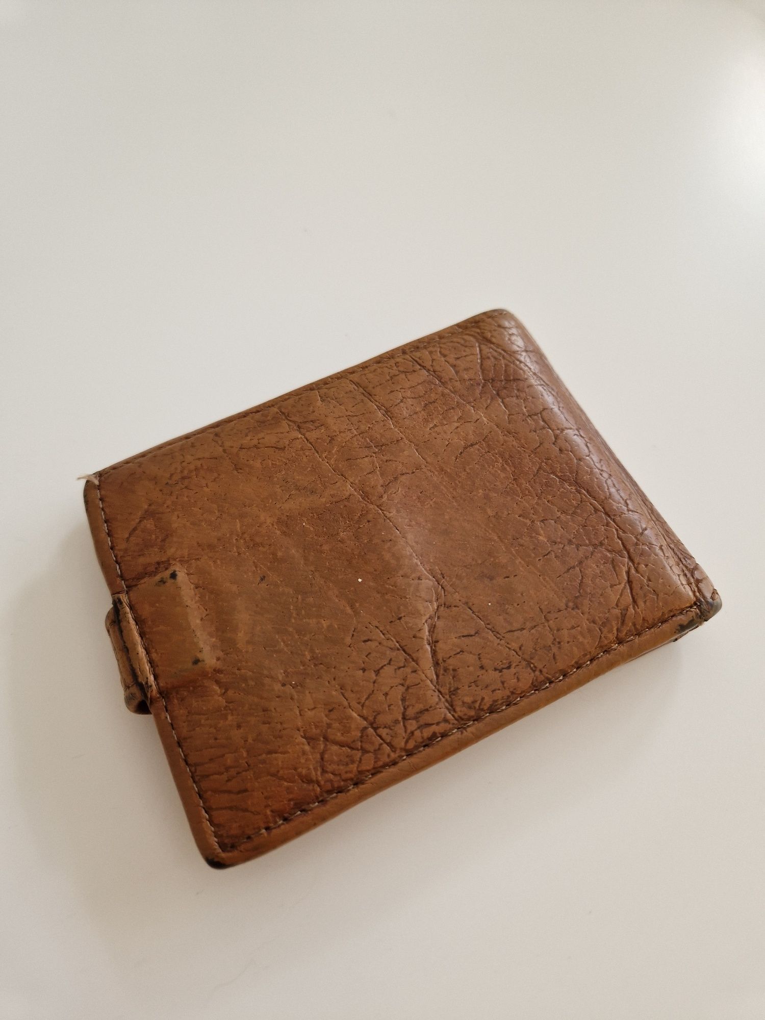 Brązowy portfel vintage