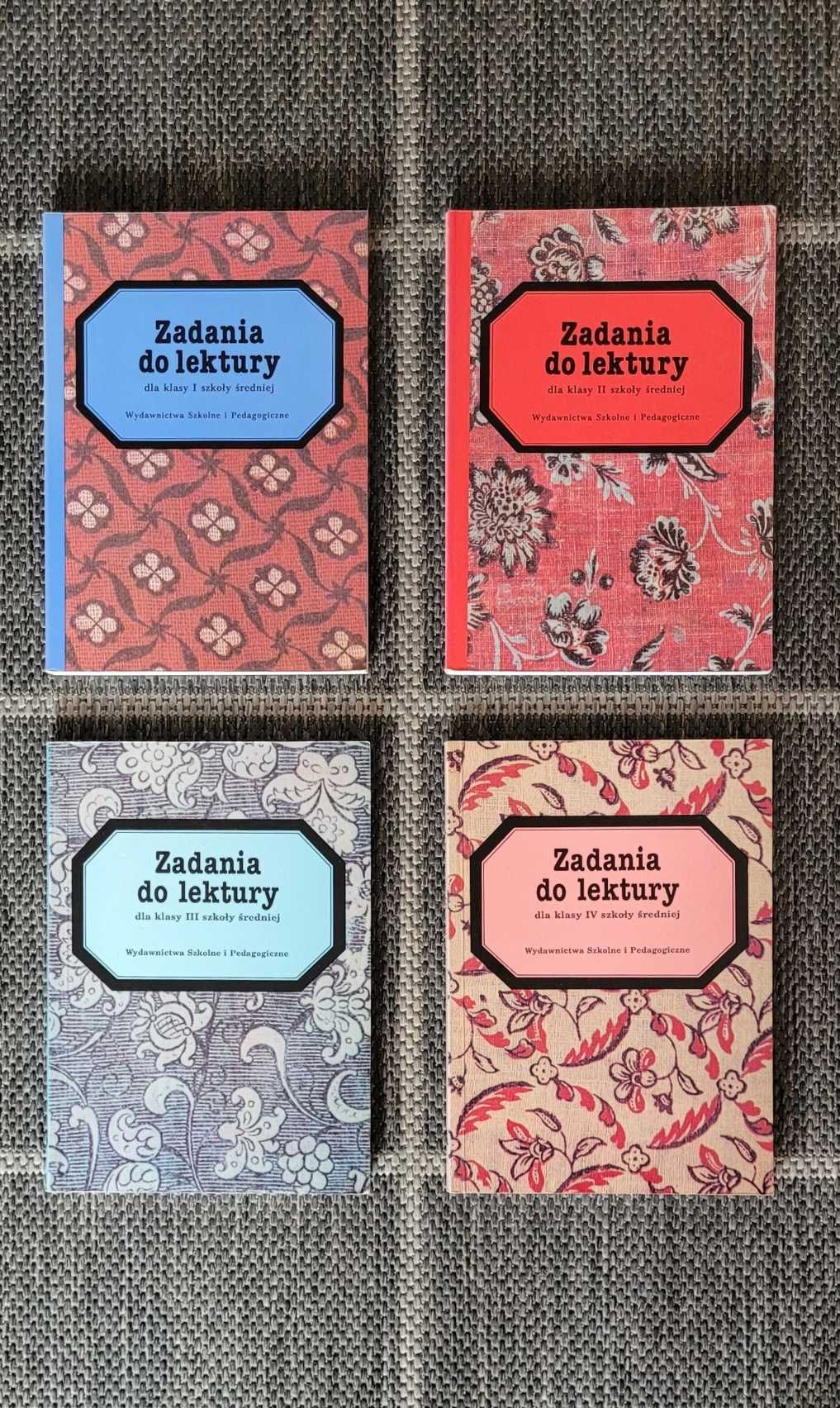 Zadania do lektury do klasy 1, 2, 3, 4 szkoły średniej