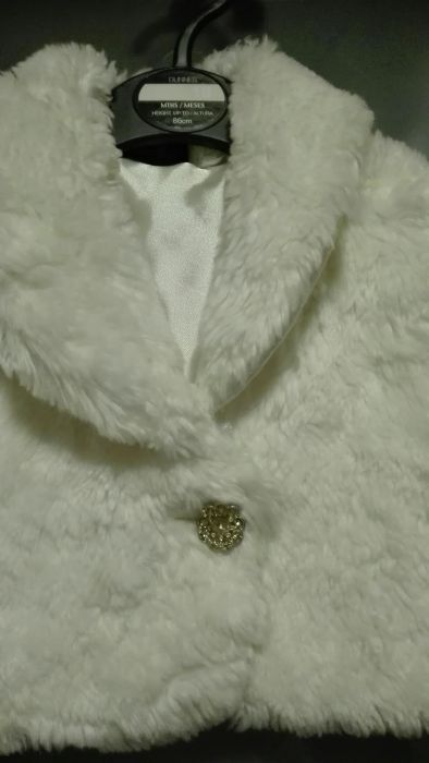 Bolerko futerko kamizelka F&F 3 lata roz. 98