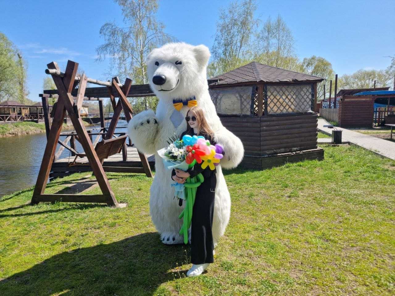 Білий ведмедик привітання Джиммі Київ
