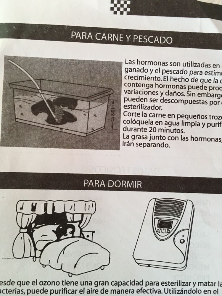 Purificador do ar e água. Elimina vírus e bactérias