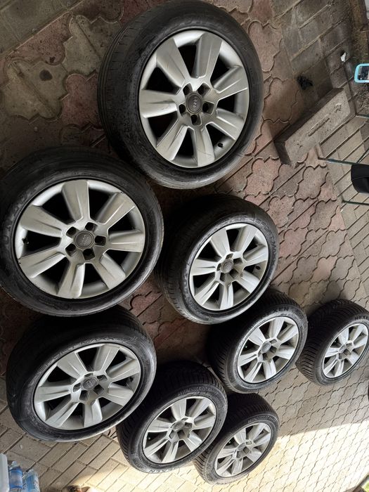 Alufelgi dwa komplety  Audi zima lato 225/55 r 17
