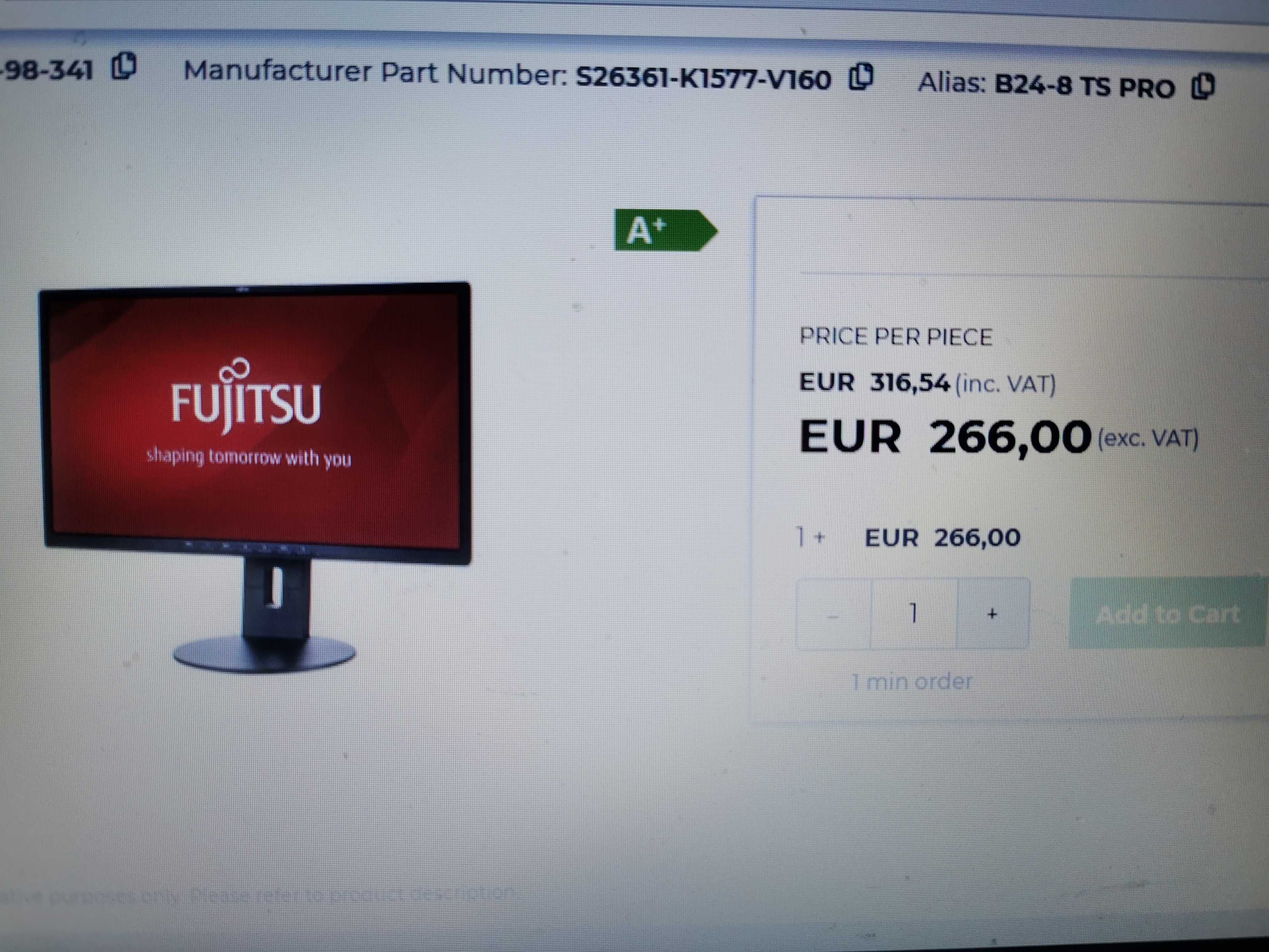 Ecran Fujitsu 23,8 c/ hdmi