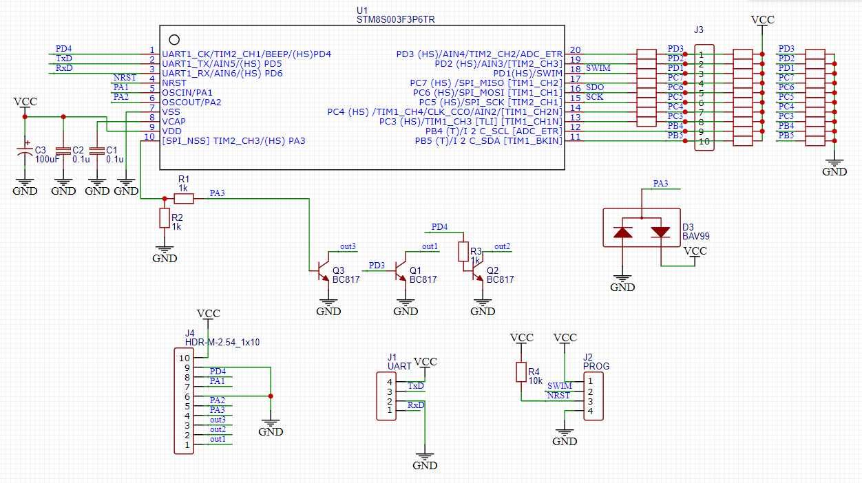 Плата микроконтроллера CH32V003F4P6  і CH32V006F8P6  Development Board