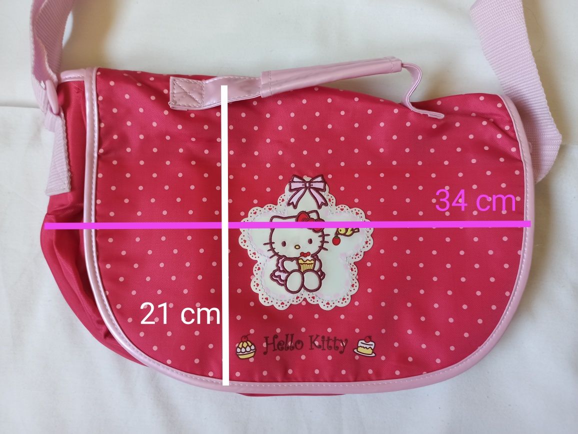 Mochila tiracolo rosa Hello Kitty