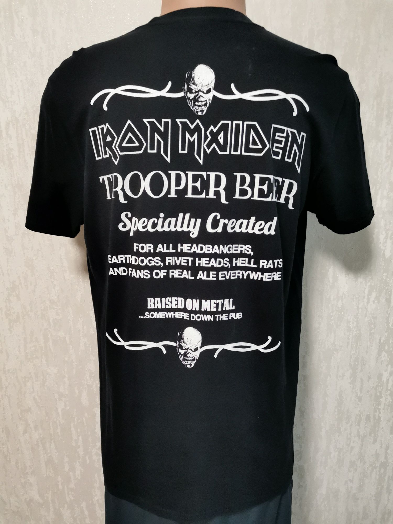 Iron maiden Trooper Beer мужская рок футболка Мерч
