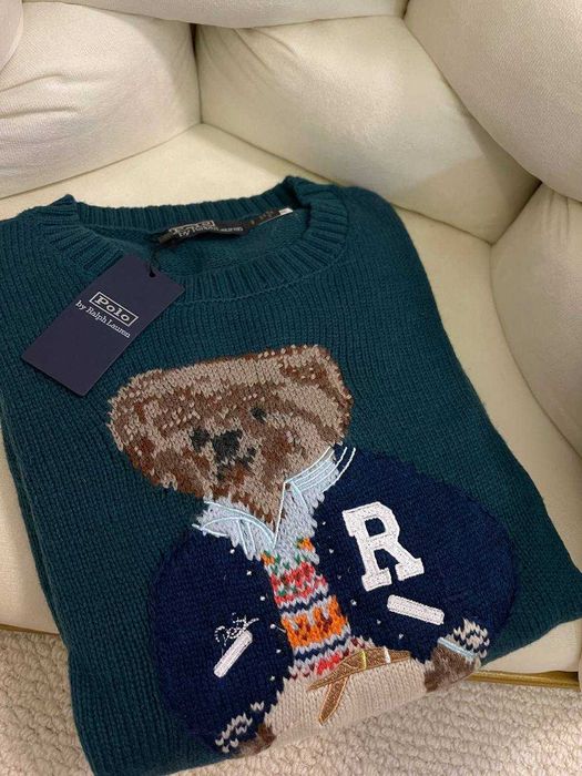 Premium Sweterek Ralph Lauren! OD RĘKI zielony XS S M L ! Warszawa RL
