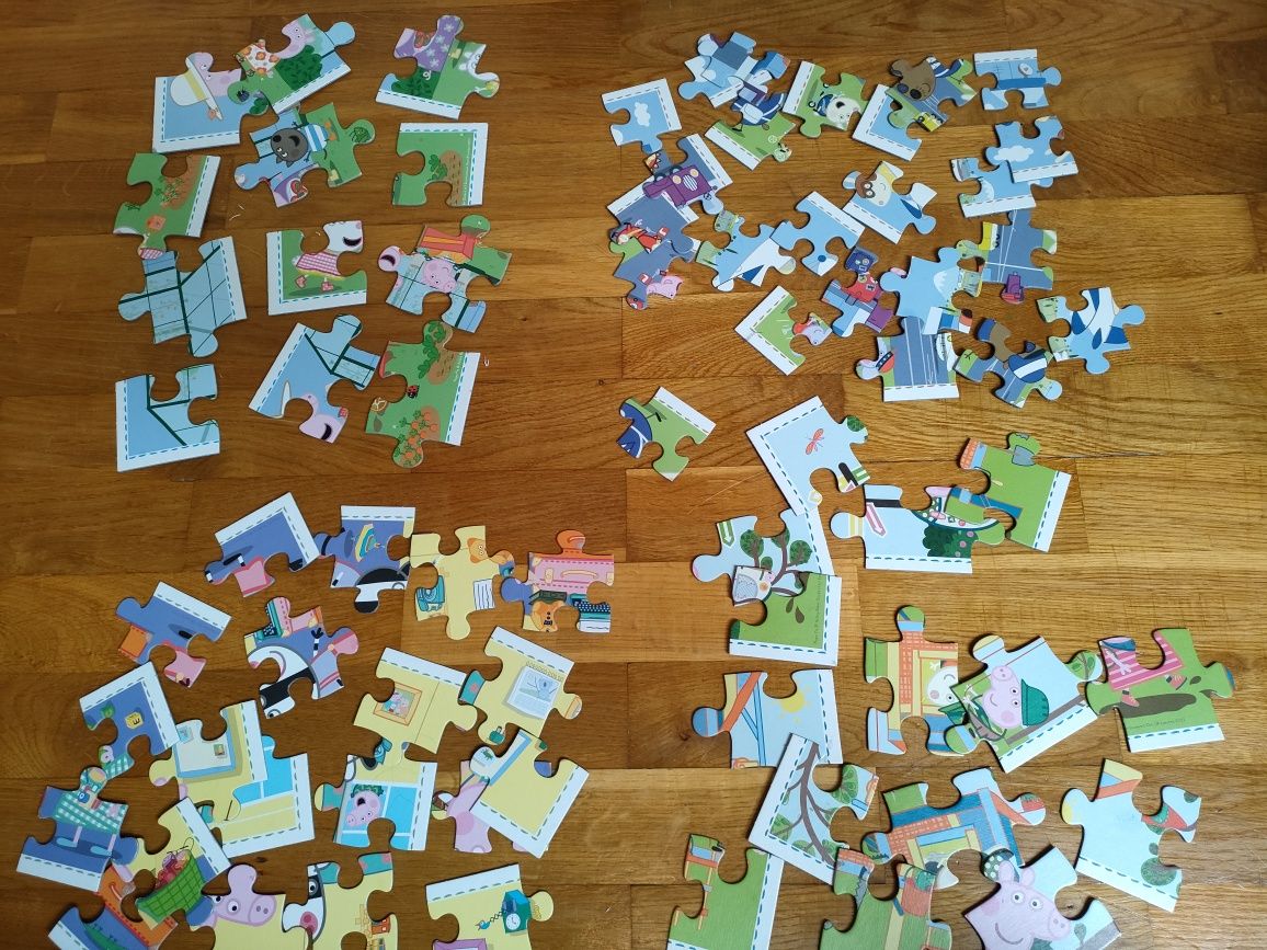 Zestaw puzzle świnka peppa memory gra