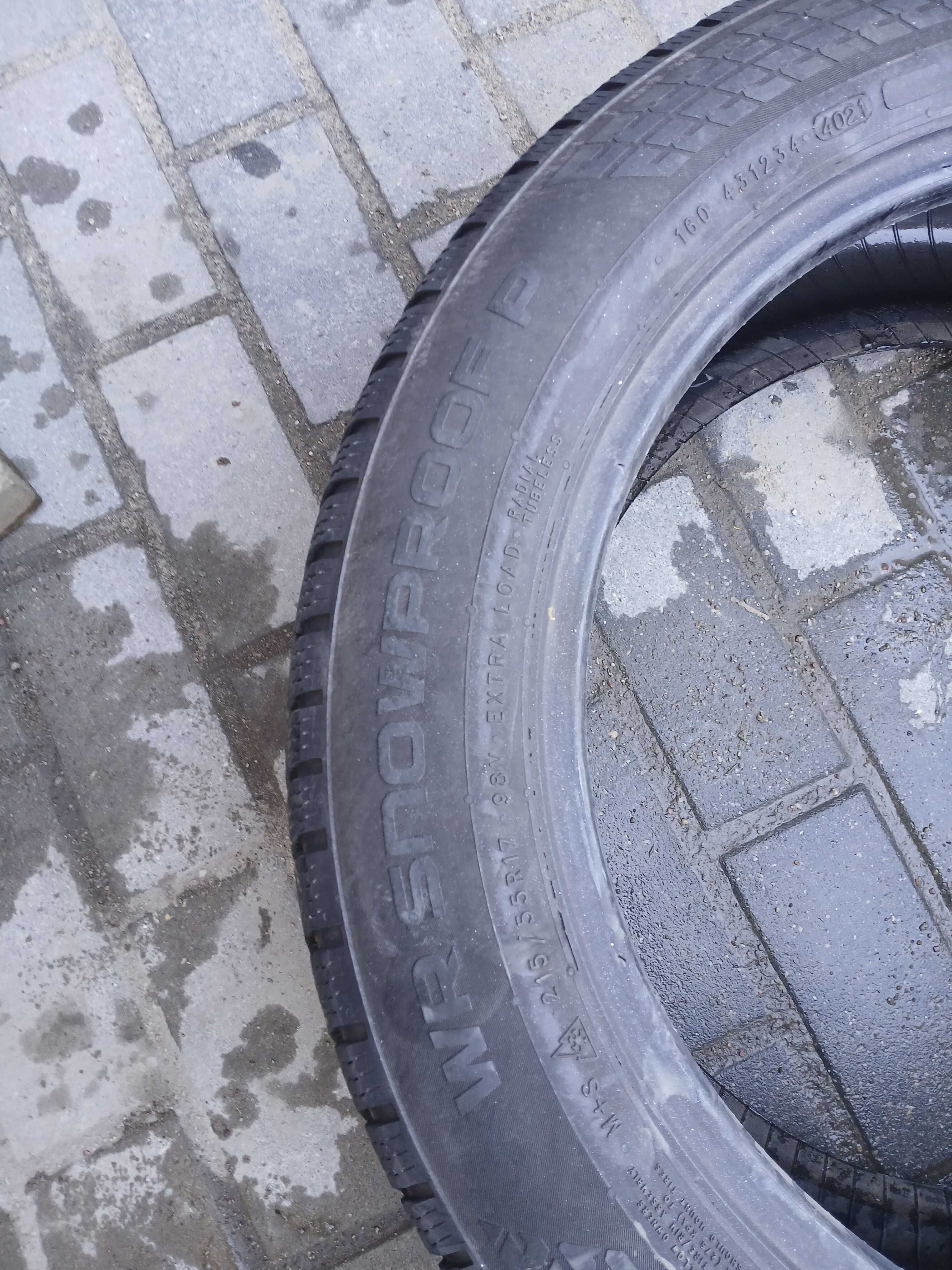 4x używane opony zimowe 215/55 R17 Nokian Gwarancja Montaż Duży wybór