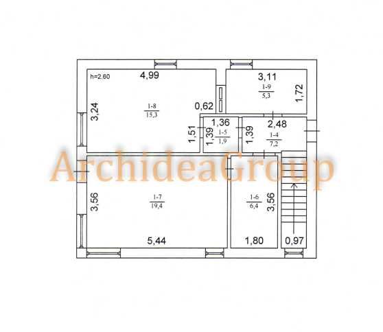 Компактний 2-х пов. будинок вс. Северіновка