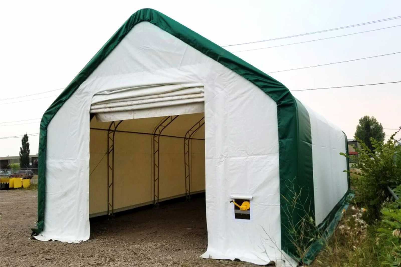 Hala namiotowa łukowa 10x15x5,2x3,2 magazyn konstrukcja ocynkowana.