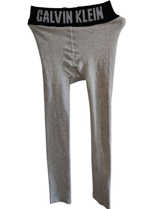 Getry legginsy rajtuzy Calvin Klein r S szare ciepłe