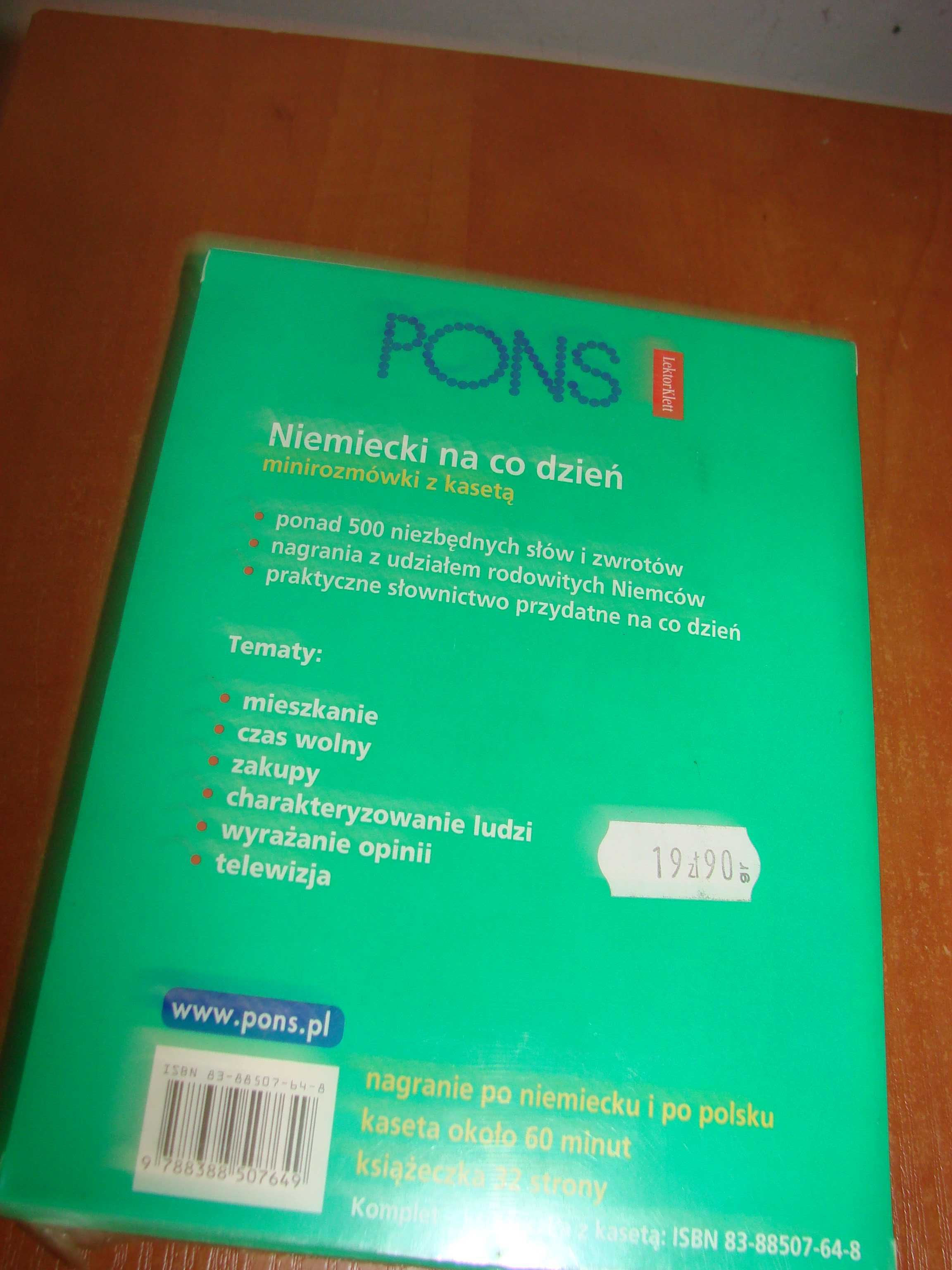 PONS niemiecki na co dzień minirozmówki z kasetą