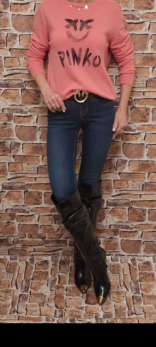 Sweter Marki PINKO Rosa/Nero