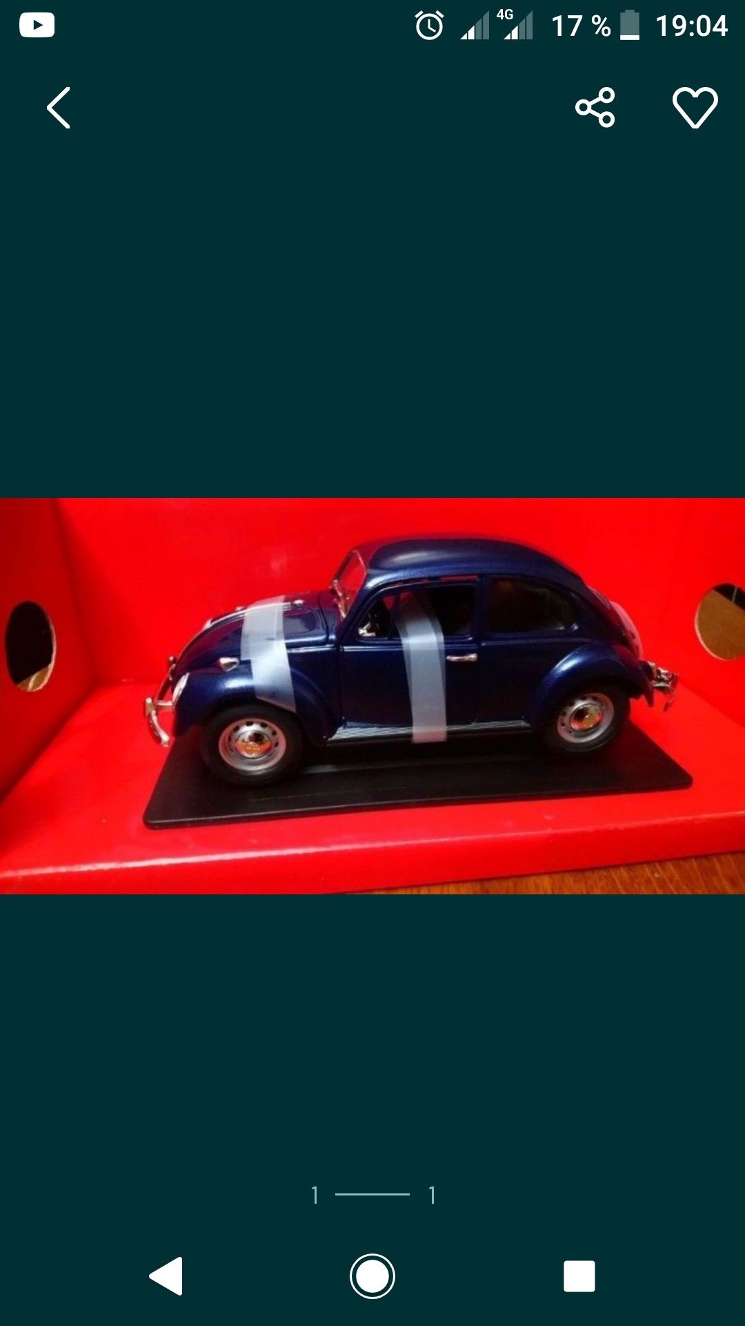 1/18Volkswagen beetle yat ming