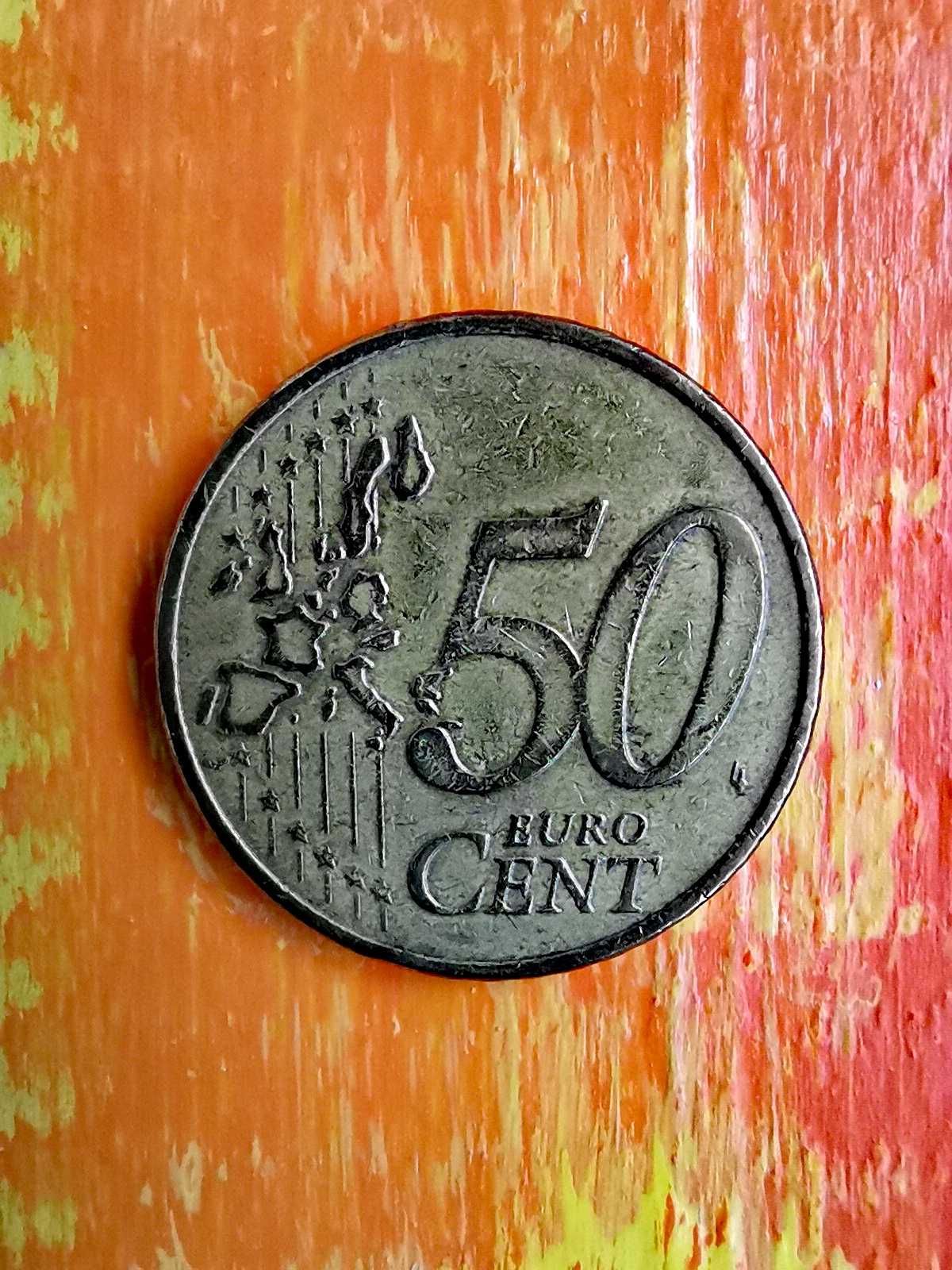 Grecja, 50 Euro Cent, 2002, Athens, Mos