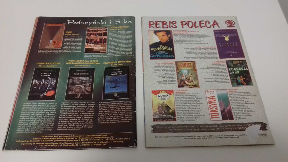 Czasopismo „Nowa Fantastyka”, nr 11 i 12 z 1998, do sprzedania