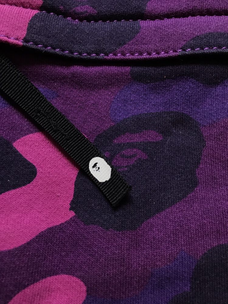 Bape backpack purple camo coloe a baping ape ykk рюкзак на молнии бейп