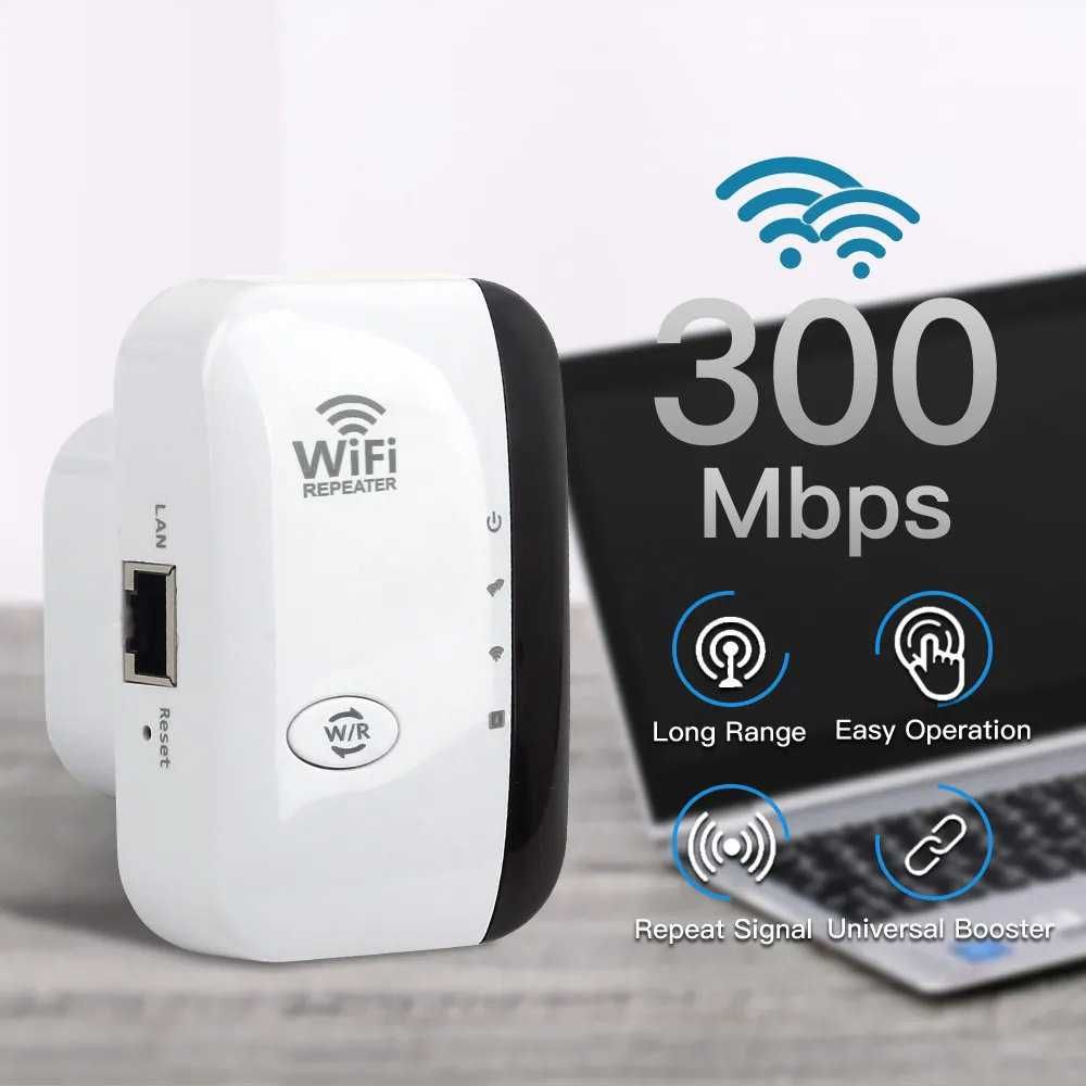 WiFi Repeater N 300 Mbps wzmacniacz sygnału 2.4G 802.11n + AP 2w1