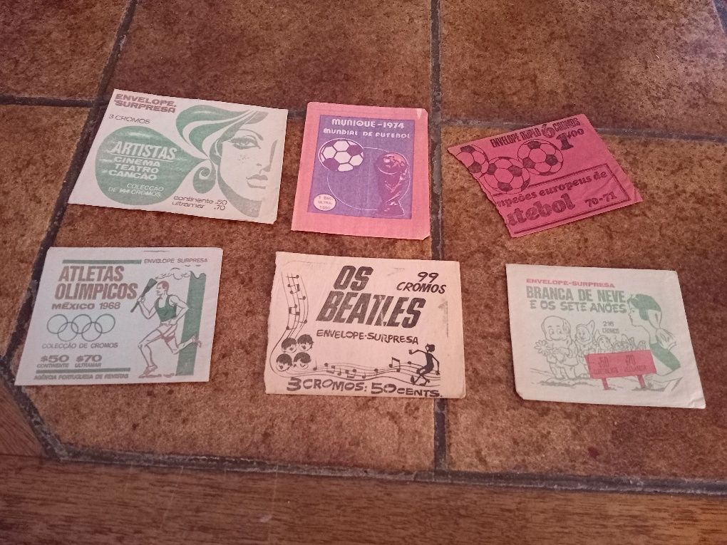 Carteiras/Saquetas cromos vazias