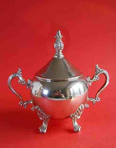 Набор новых сахарниц, мельхиор, серебрение, США